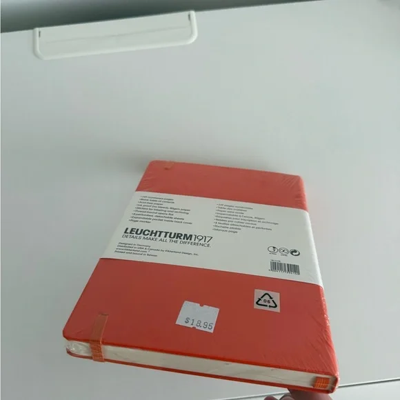 Leuchtturm Orange Journal Blank, Large
Size: 5.75” x 8.25” - Picture 2 of 4